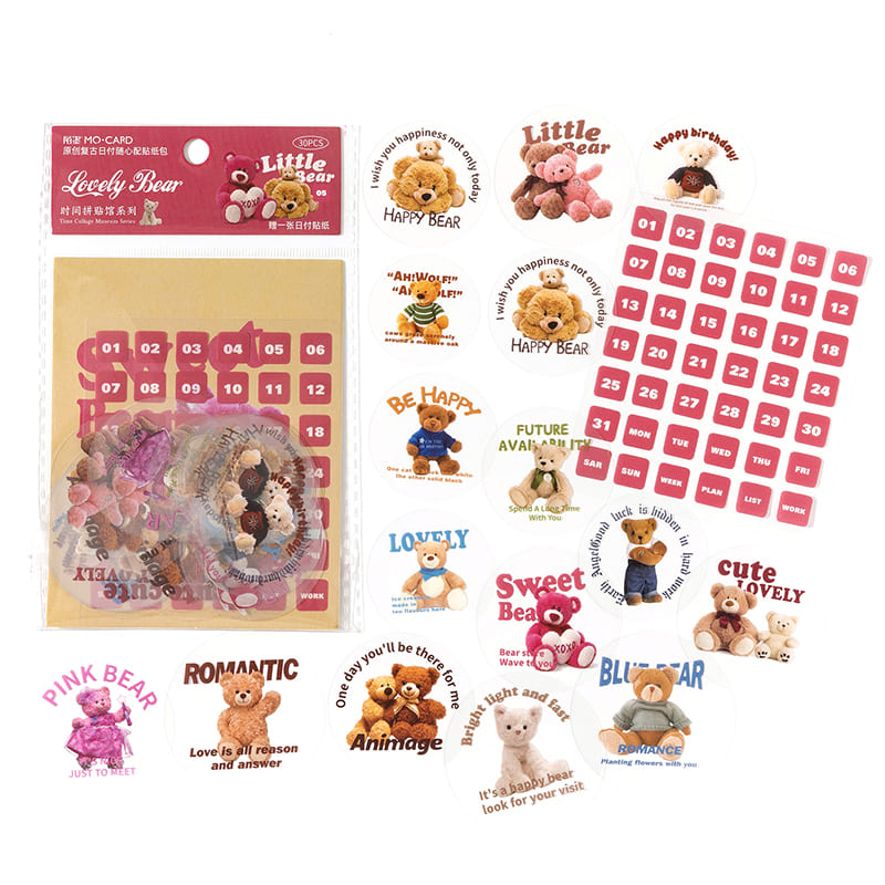 31-Day Date Stickers