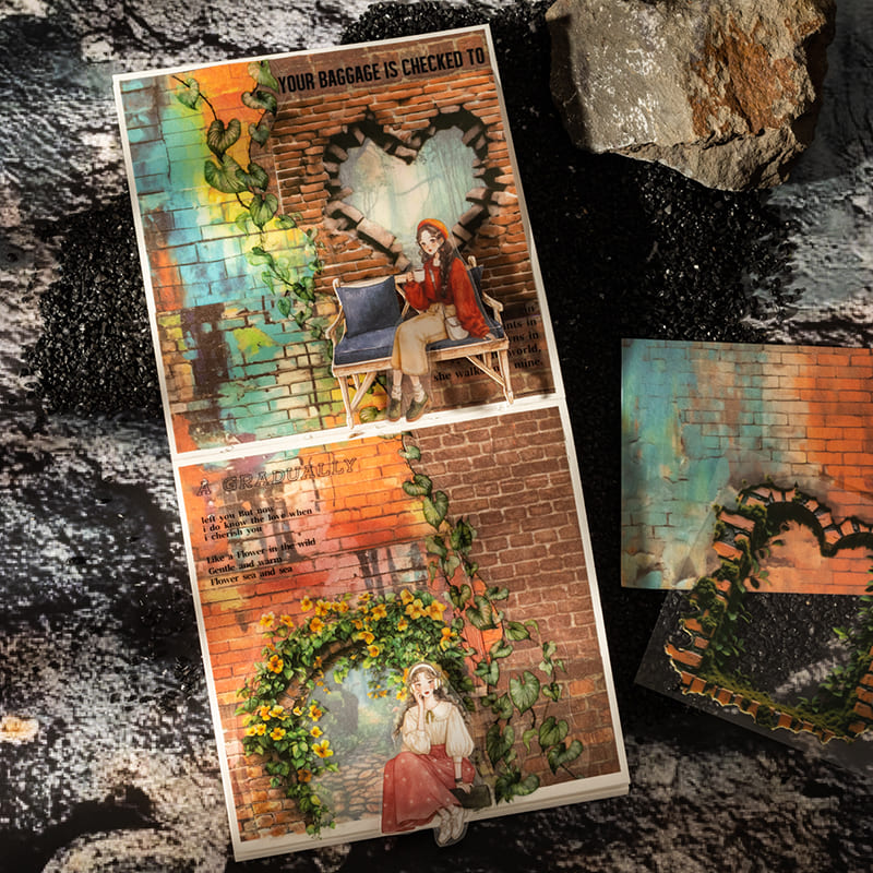 Vines & Brick Wall Series Stickers