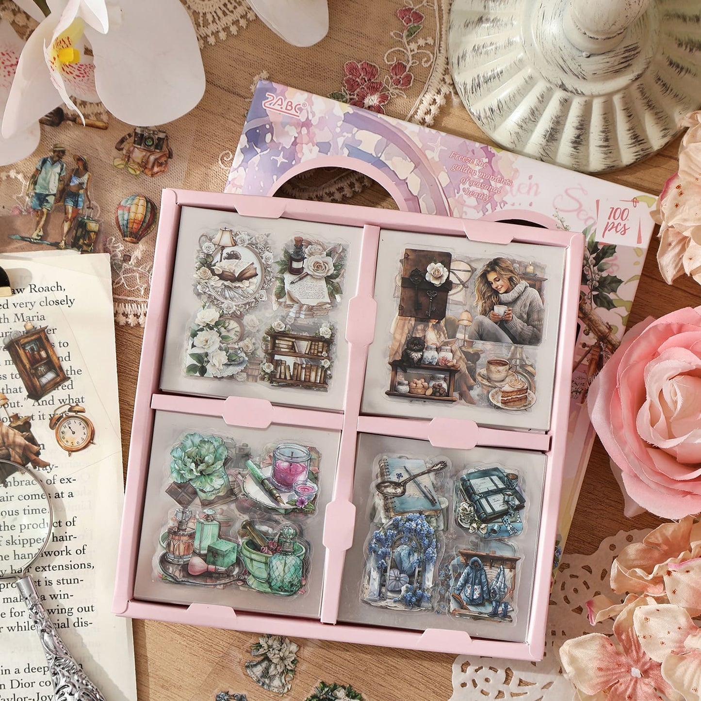 100-Piece PET Sticker Mega Pack