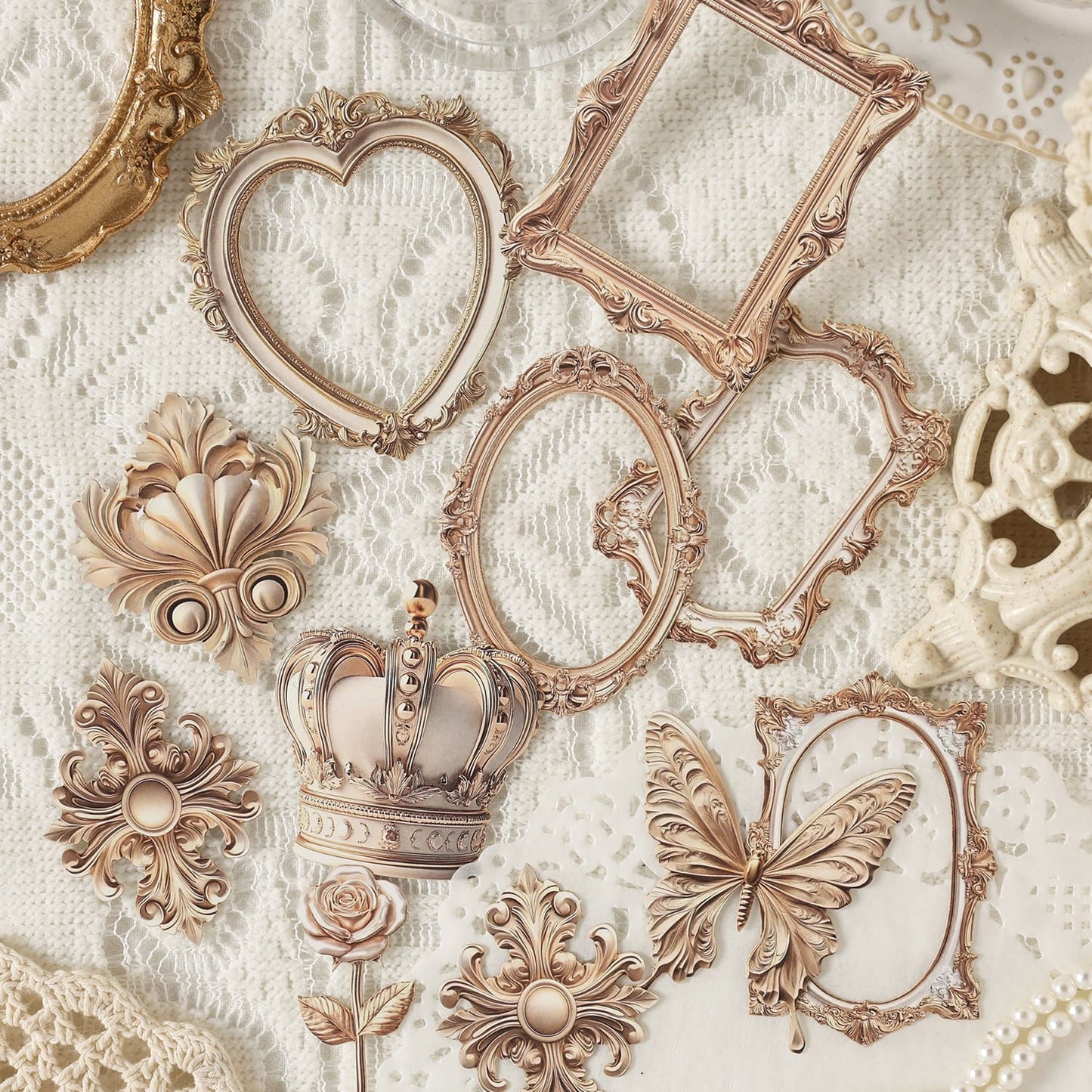 Vintage European Ephemera Sticker Pack