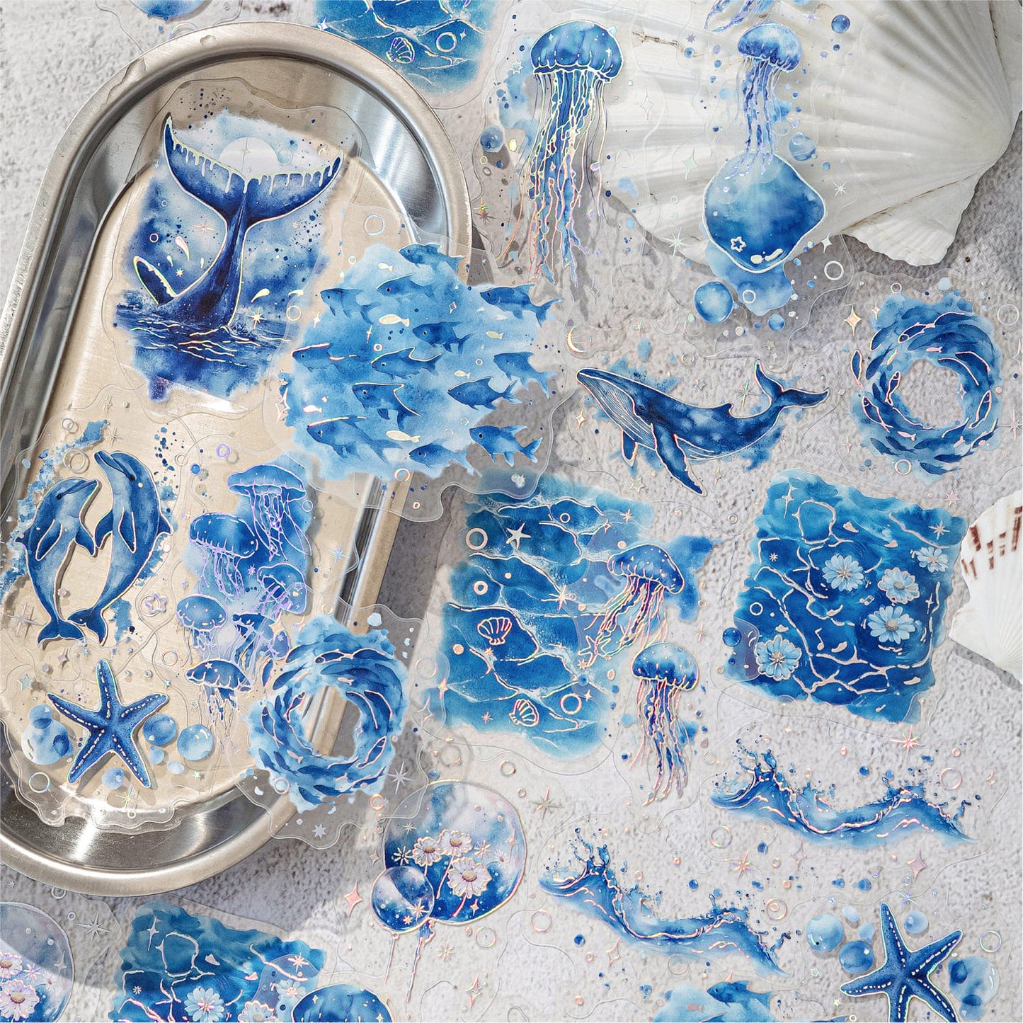 Blue Dreamy Themed Stickers Pack