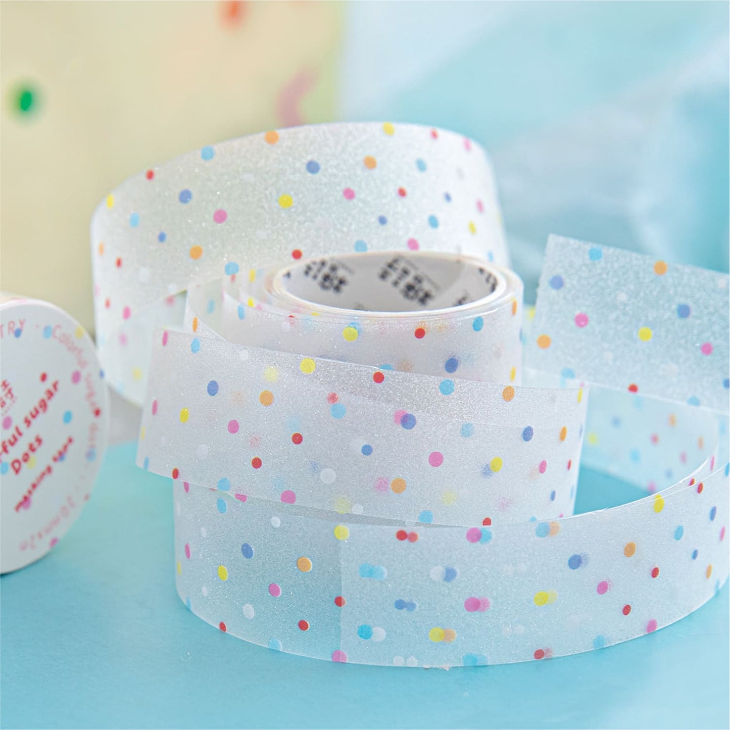 Glitter Transparent PET Tape