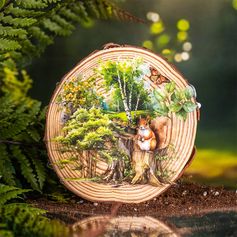 50PCS Seasonal Trees Sticker Pack