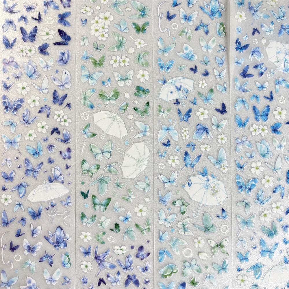 Die-Cut Fluttering Butterflies One Cycle PET Tape