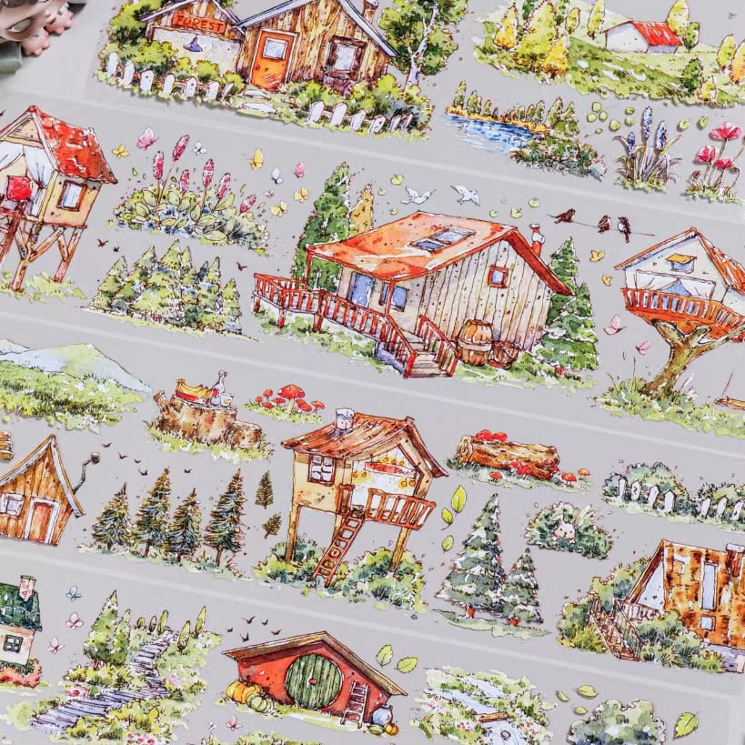Rustic  Cottage Extra Long Loop Tape