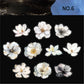 White Floral Stickers