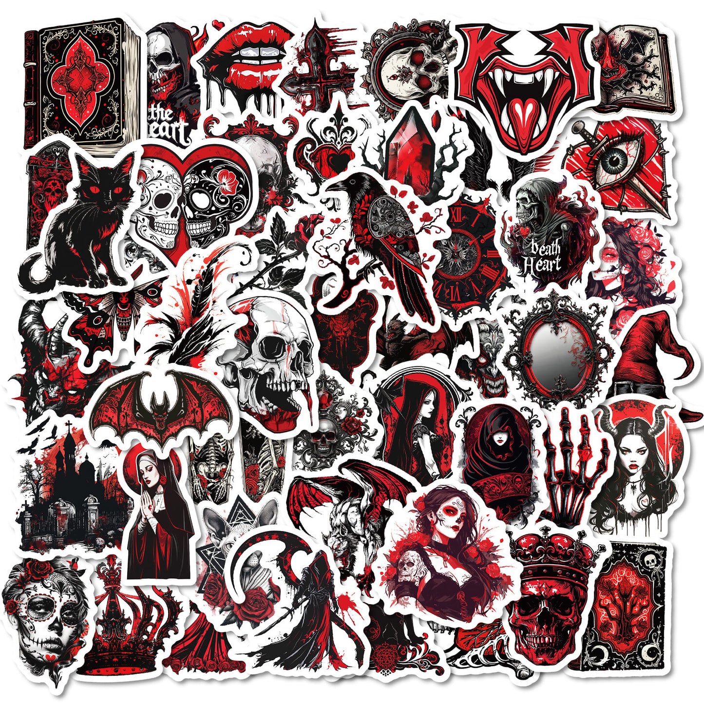 50PCS Gothic Stickers Pack