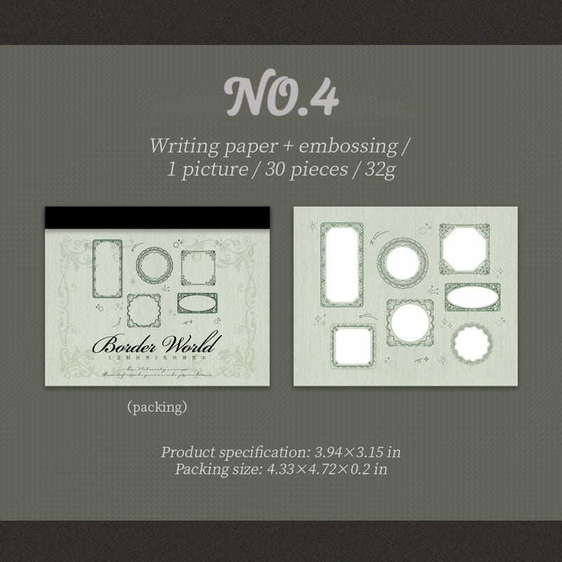 Frame Notes - Vintage Border Memo Pads