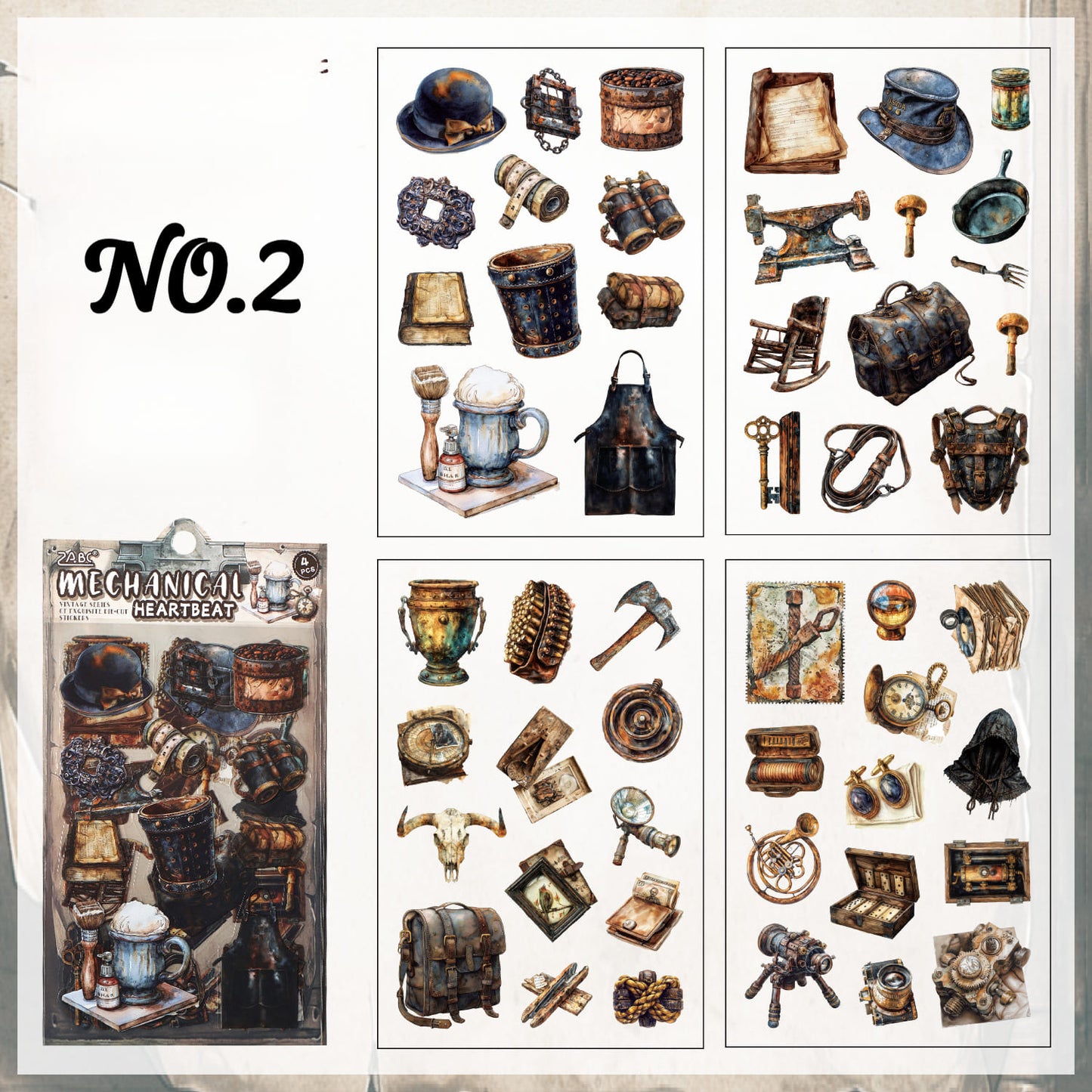 Vintage Ephemera Sticker Pack