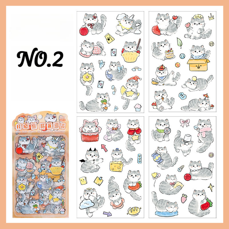 Playful Cat Planner Stickers