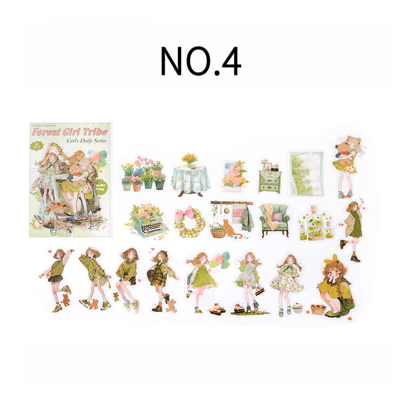 Daily Life for Girls Sticker Series