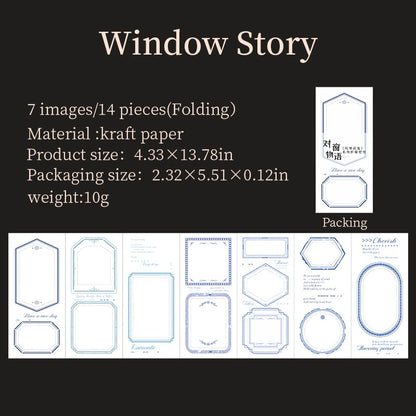 Floral Border Tear-off Sticky Note Pad