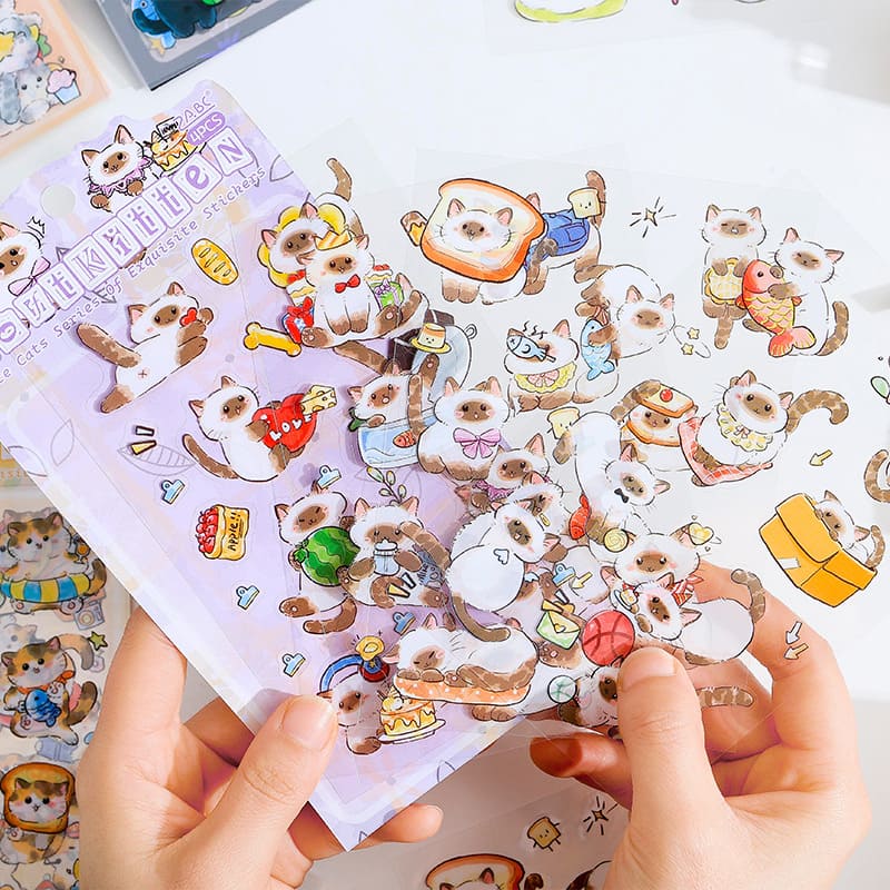 Playful Cat Planner Stickers