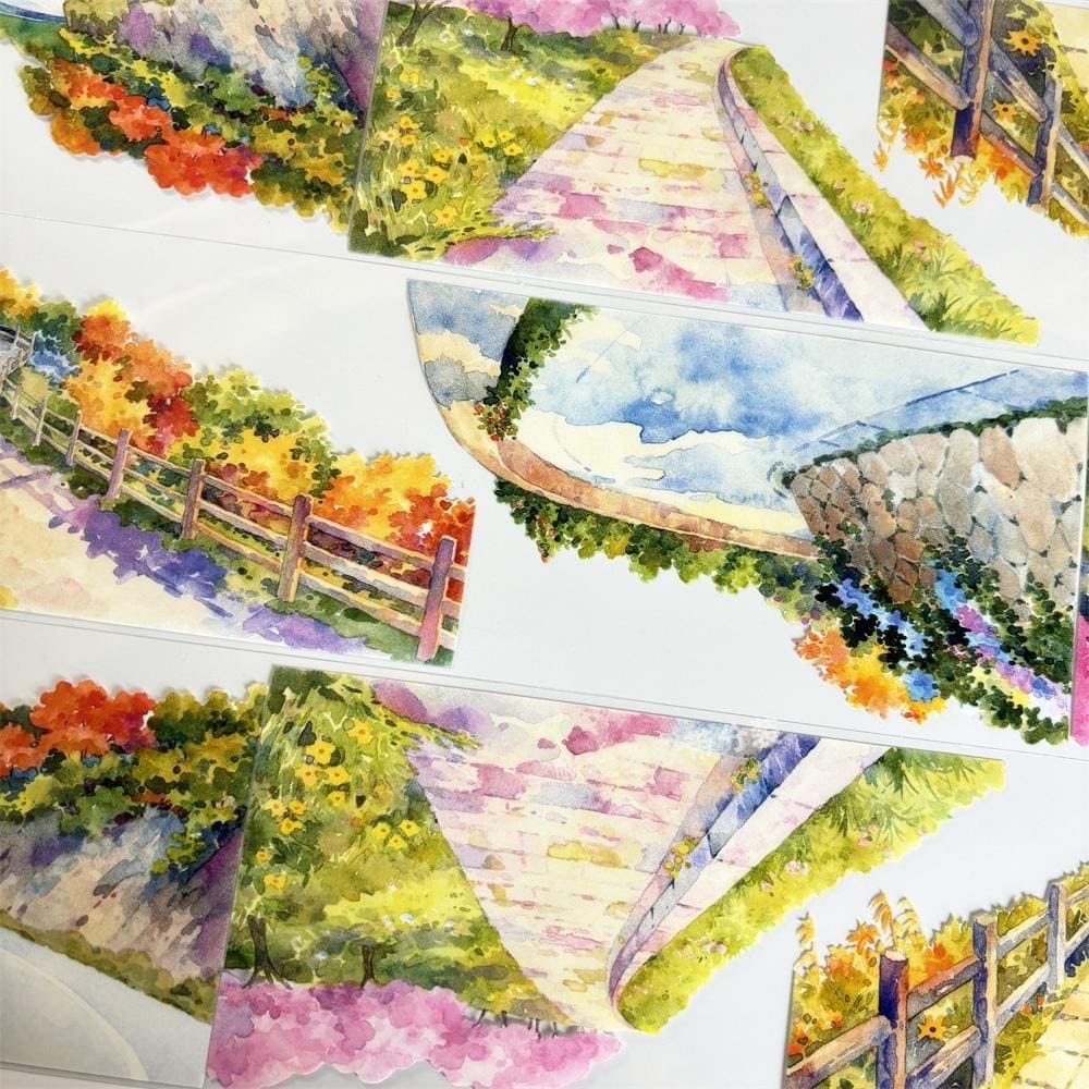 One Loop Strolling through the Flower Path PET Tape