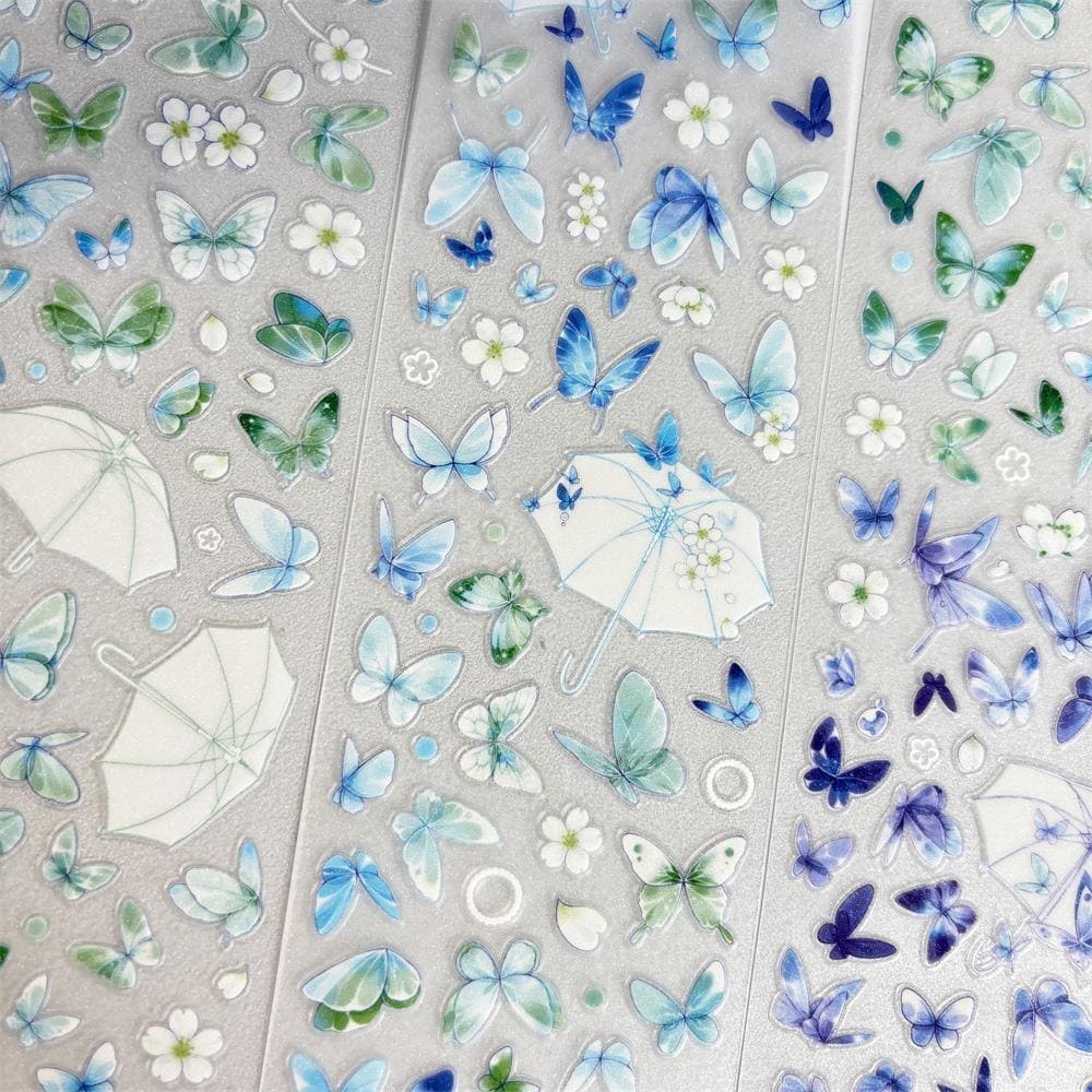 Die-Cut Fluttering Butterflies One Cycle PET Tape