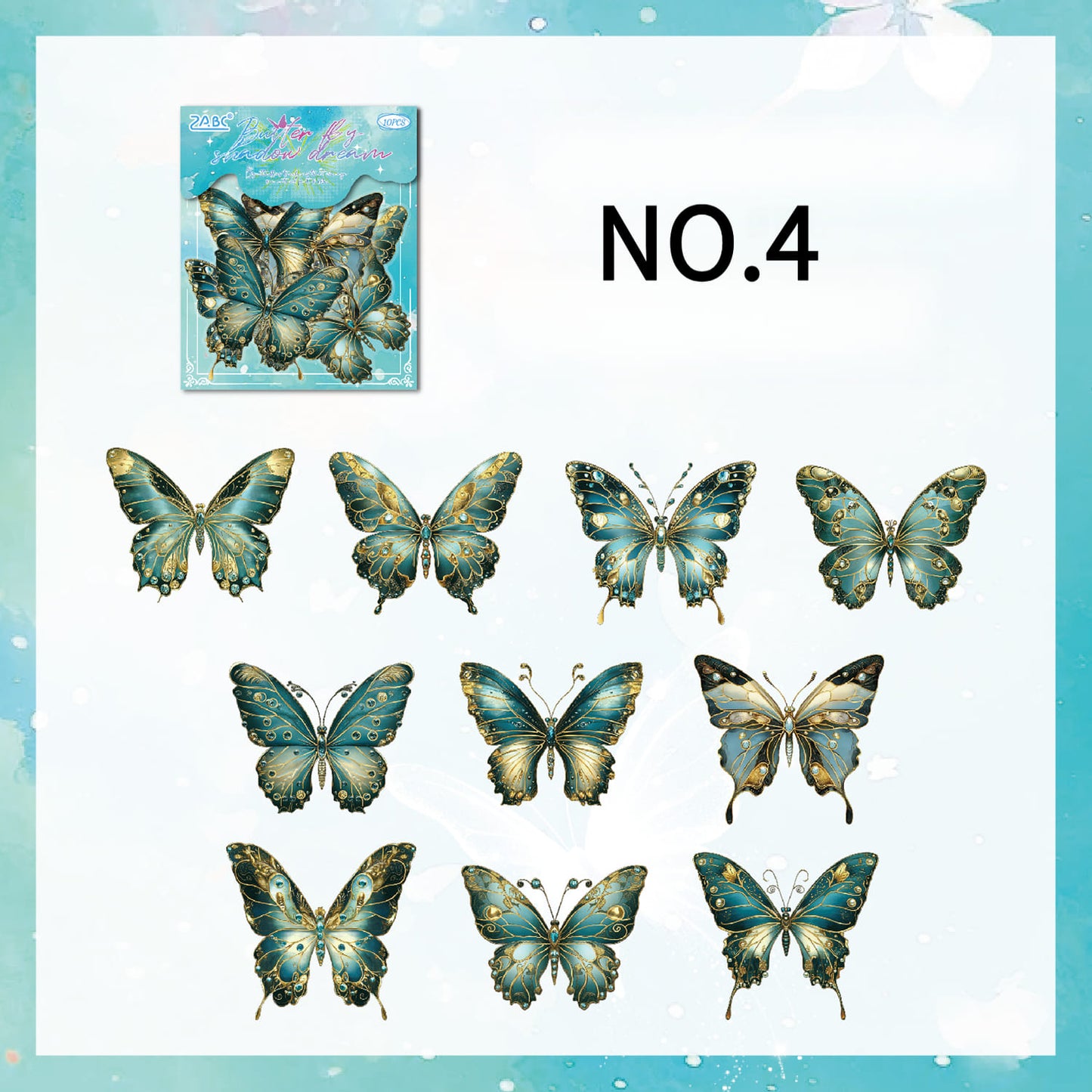 Butterfly PET Stickers