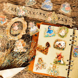Holographic Gold Fairy Tale Princess Stickers Pack