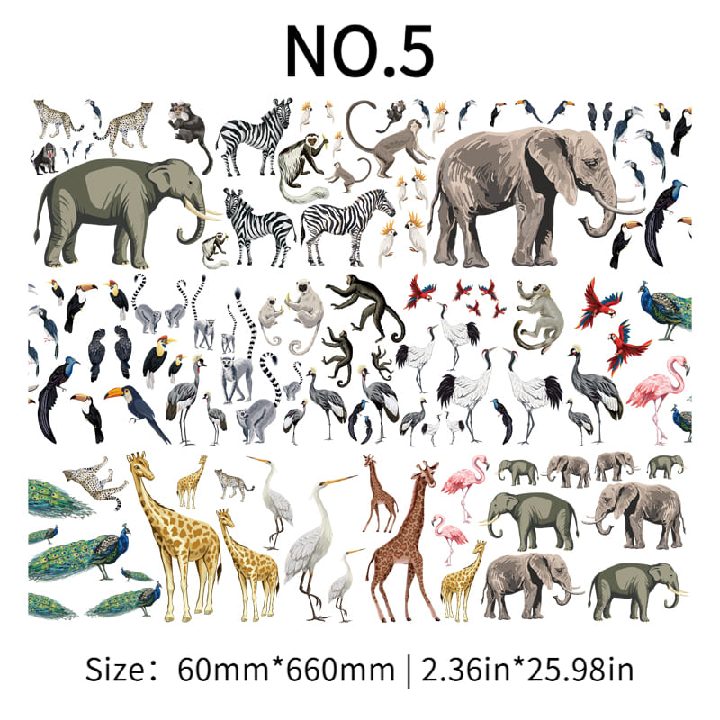 Cute Animal Theme One Cycle PET Tape