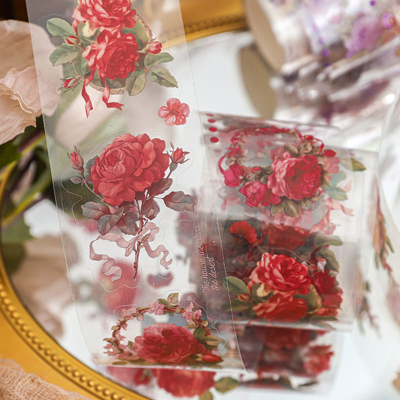 Showing the detailed die-cut effect of the tape