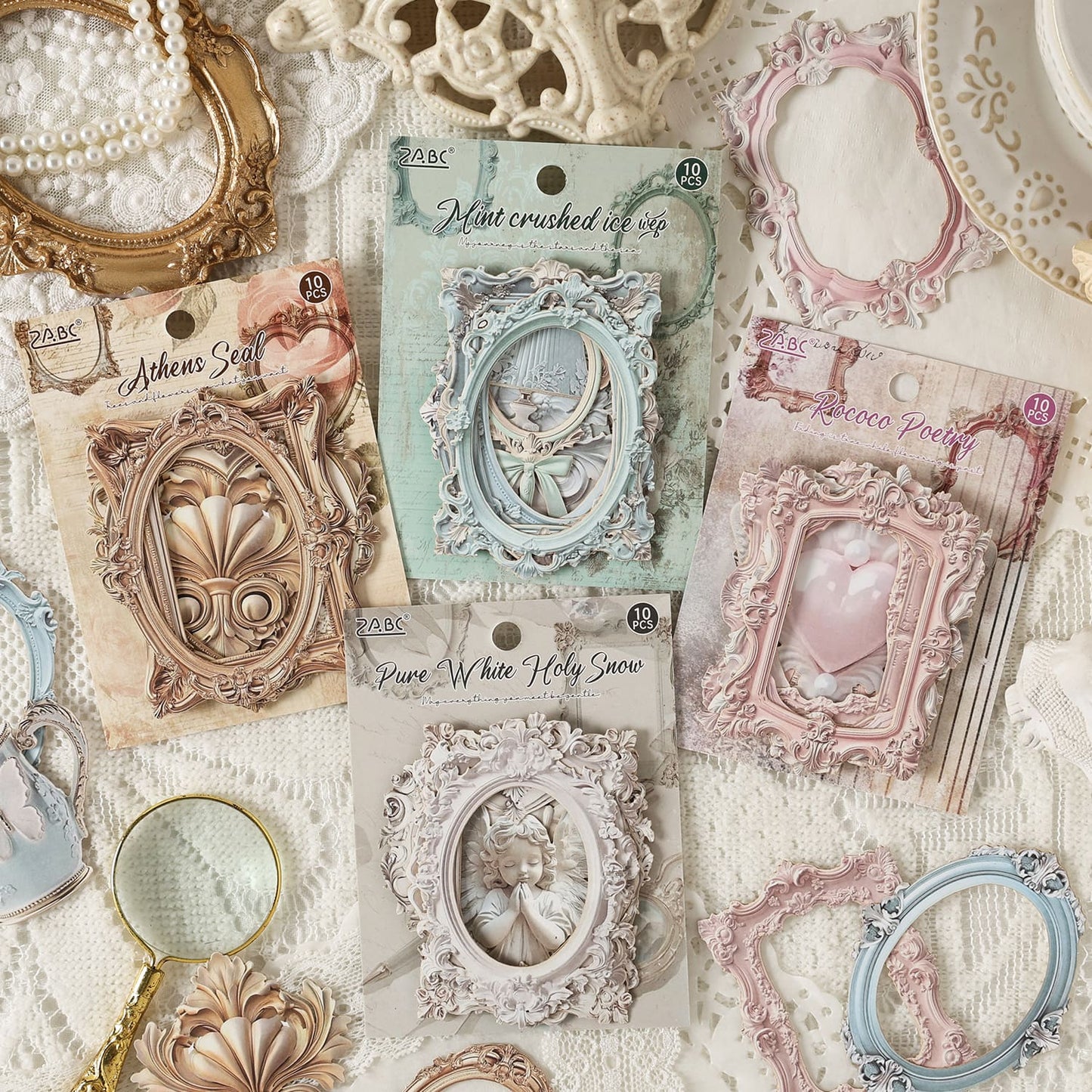 Vintage European Ephemera Sticker Pack