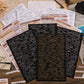 4PCS Retro Gold Foil Stickers