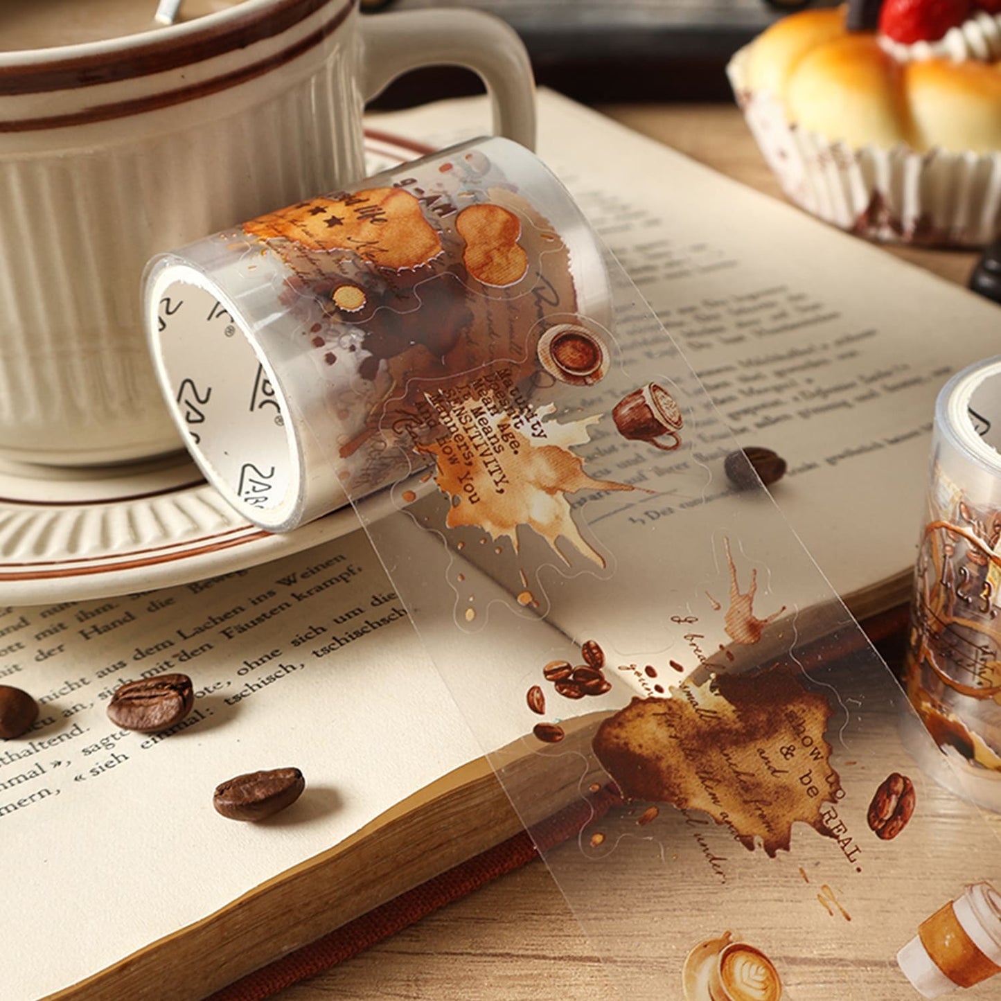 6PCS Caramel Drip PET Tape Set