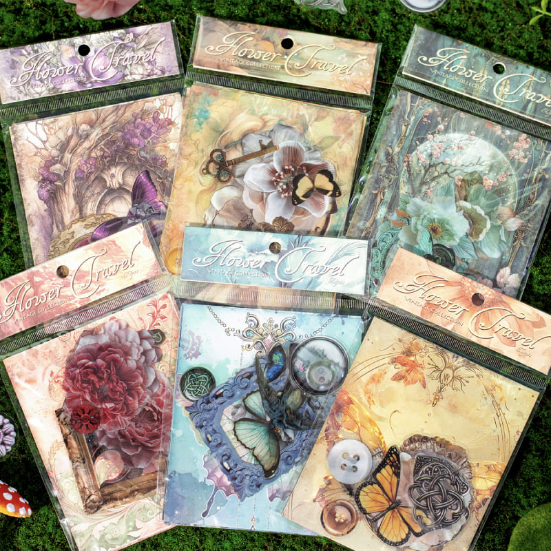 Vintage Floral Character Material Pack