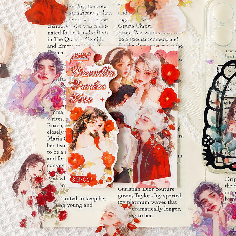 Flower And Character Sticker Pack