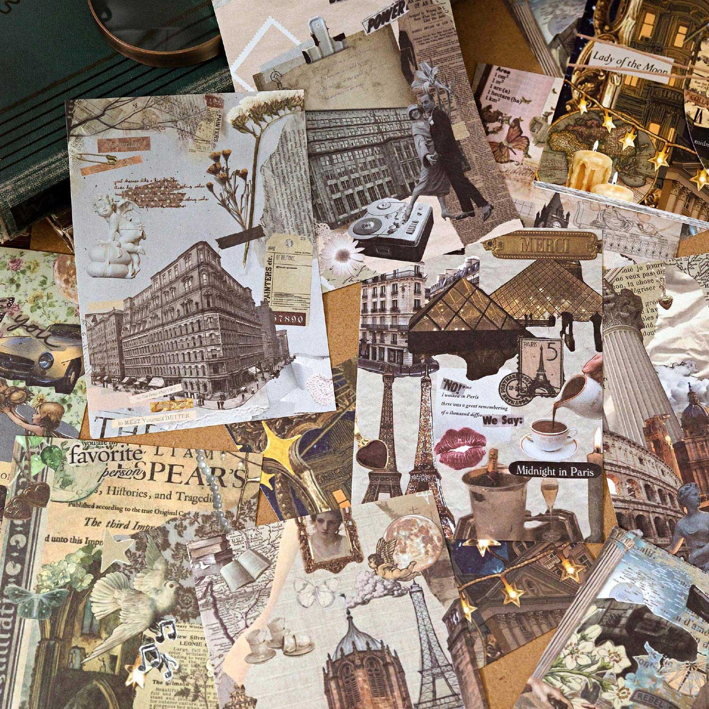 Collage Theme Scrapbook Paper