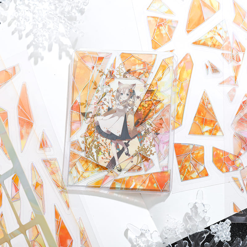 Glass Fragments PET Stickers