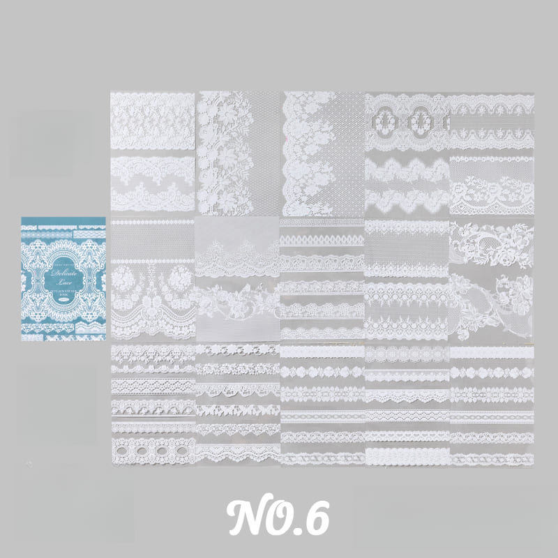 PET Lace Sticker Book
