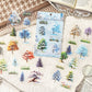 Four Seasons Trees PET Stickers