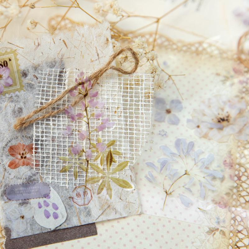 Vintage Botanicals Die-Cut PET Tape