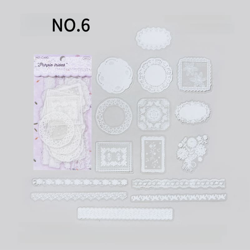 Lace Series PET Sticker Pack