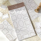 30PCS Vintage Peelable Label Book