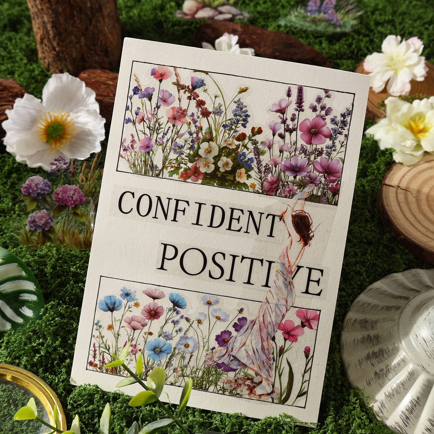 40pcs Floral Theme Sticker