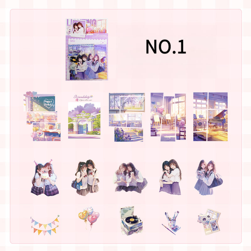 School Girl Theme Stickers