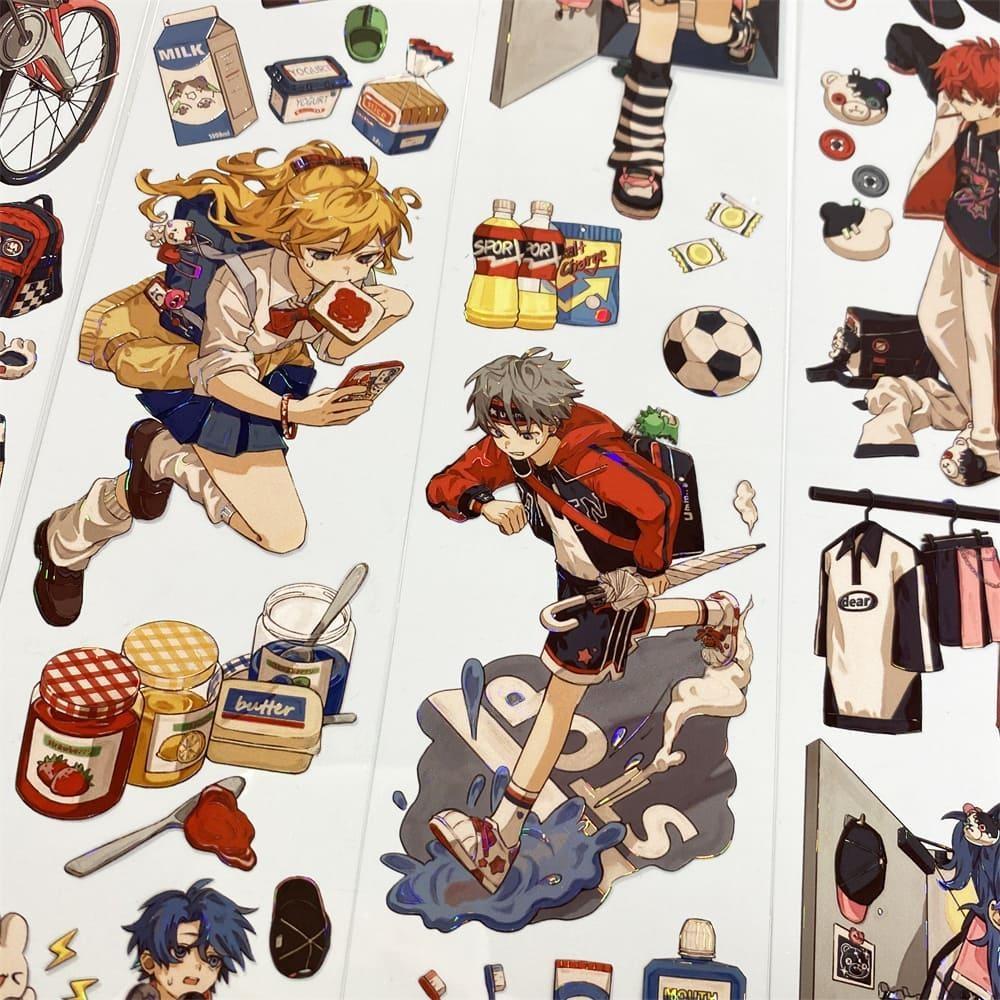 Chibi Figure Decorative One Cycle PET Tape