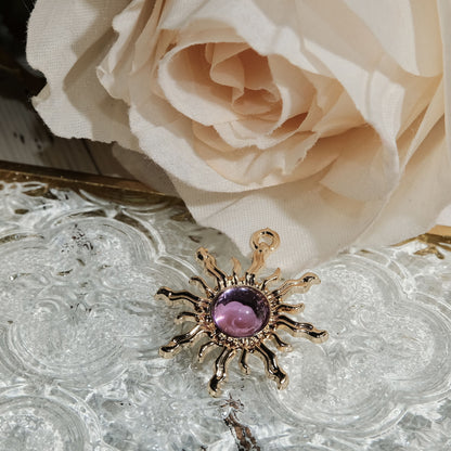 Junk Journal Baroque Sun Pendant Accessory