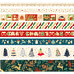 Foil Print Christmas Washi Tapes - 8 Rolls Set