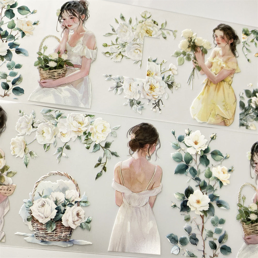6.5cm*100cm Flower Girl One Cycle PET Tape