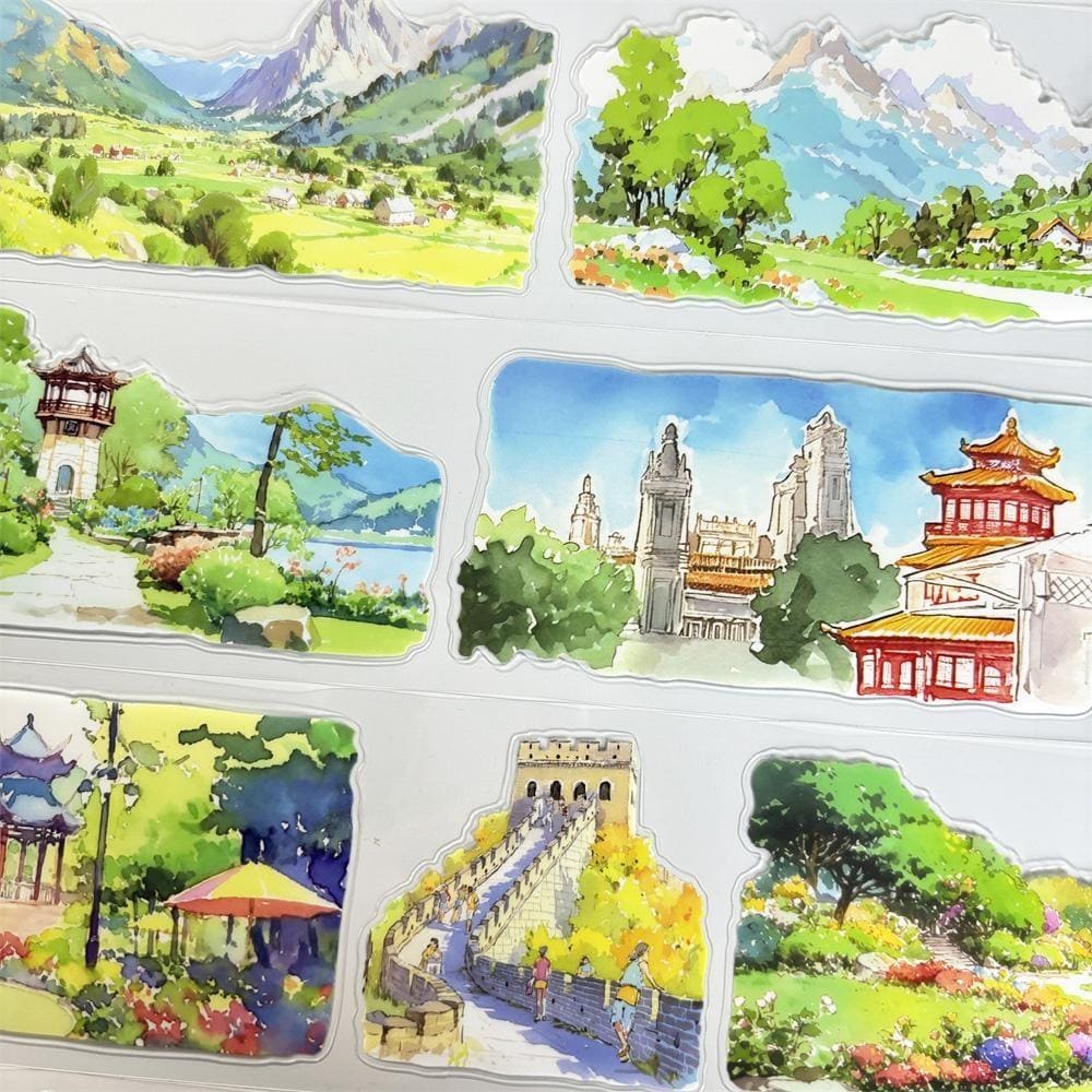 Die-Cut One Loop Scenic Series PET Tape