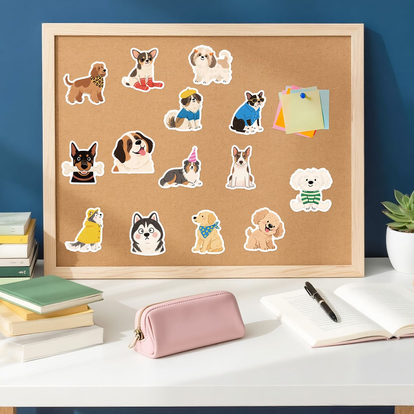 Cute Hand-Drawn Dog Stickers Pack