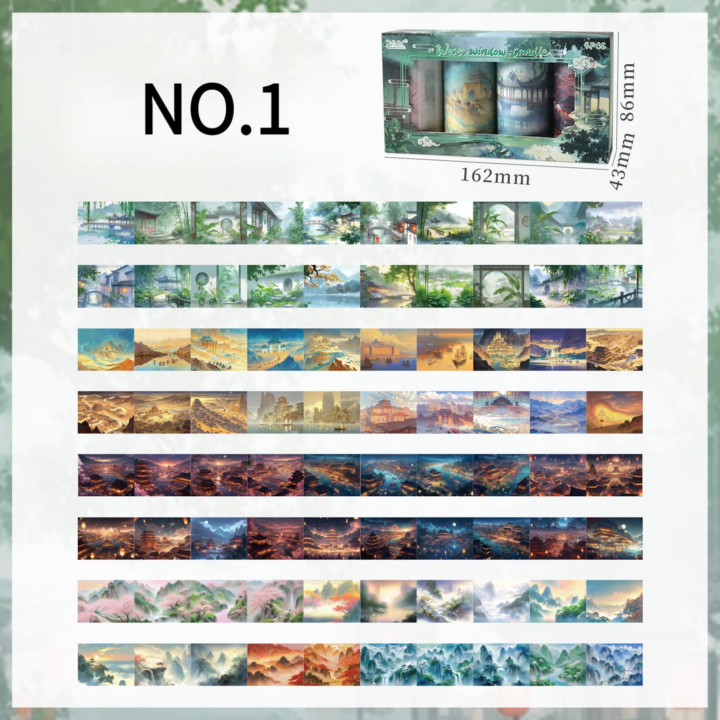 Scenic Landscape Washi Tape Set