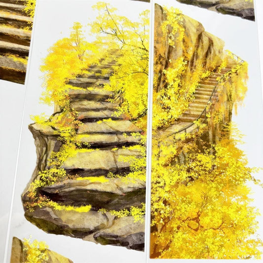 Autumn Stone Steps PET Tape – One Loop