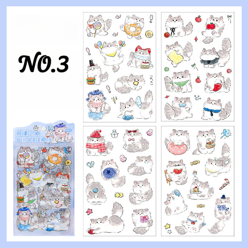 Playful Cat Planner Stickers