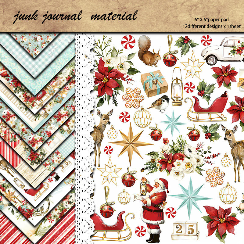 Christmas Scrapbook Paper - Collection 2