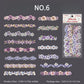 Purple floral long strip planner sticker NO.6 – artistic paper sticker for bullet journals, A6/B5 planners, scrapbooks, and mobile cards