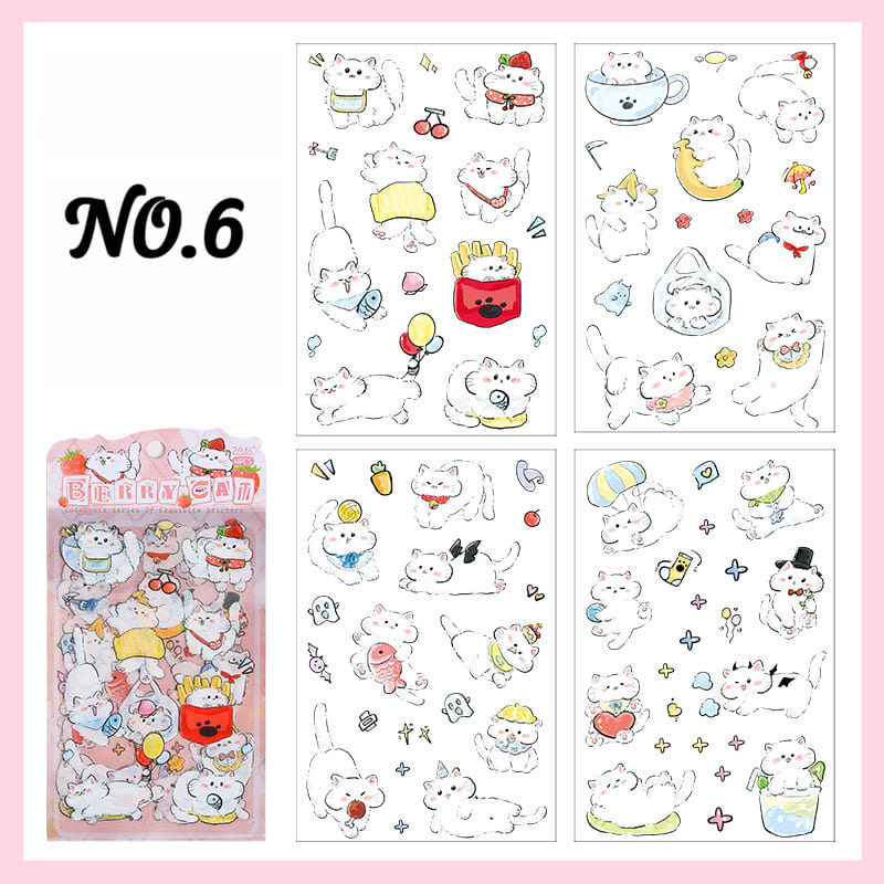 Playful Cat Planner Stickers
