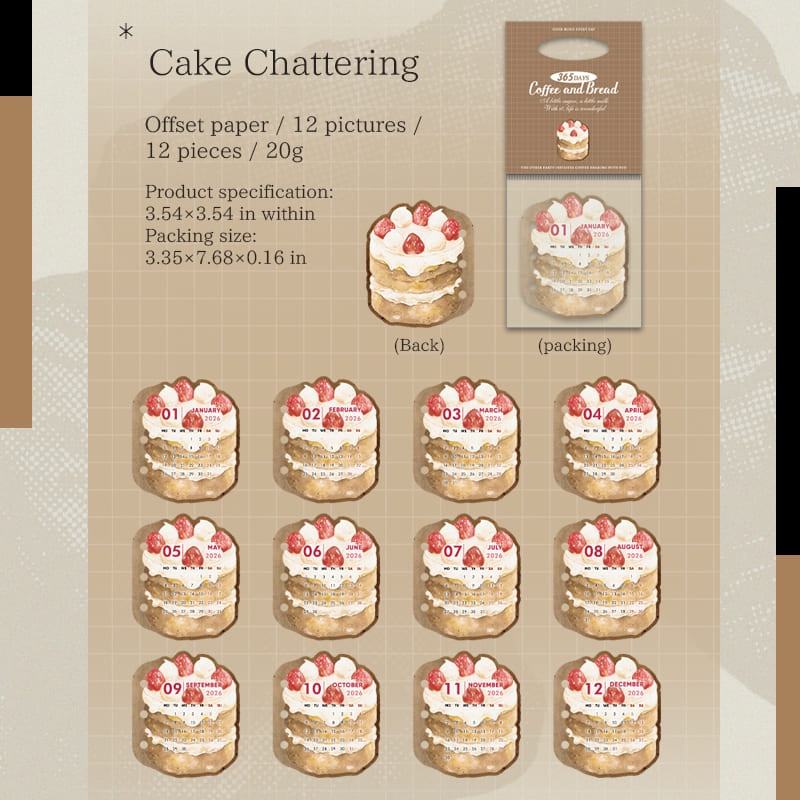Coffee & Bakery Themed Memo Pad